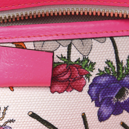 Gucci Canvas Large Flora Tote Pink Multicolor Fuchsia 7 of 9