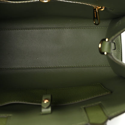 Burberry Grained Calfskin Mini Frances Tote Spruce Green 4 of 8