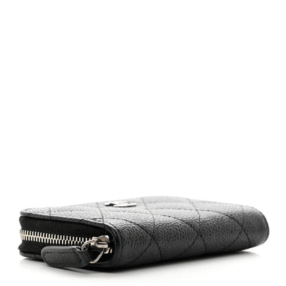 Chanel Caviar Quilted Zip Coin Purse Black 4 of 10