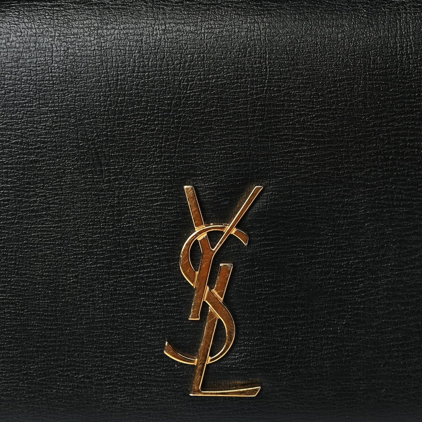 Smooth Calfskin Monogram Phone Holder Crossbody Black
