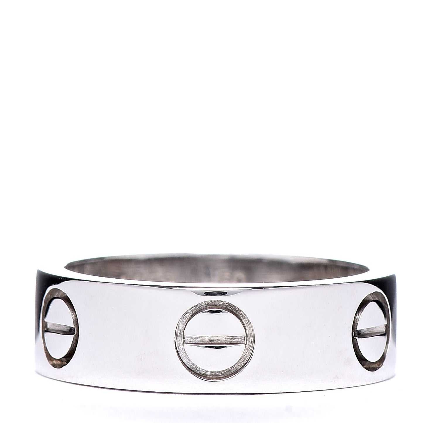 18K White Gold 5.5mm LOVE Ring 50 5.25