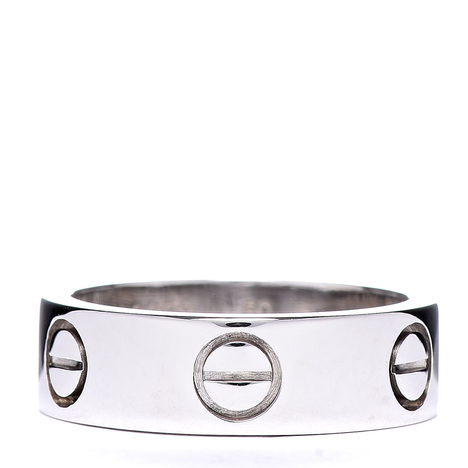 Cartier 18K White Gold 5.5mm LOVE Ring 50 5.25 1 of 5