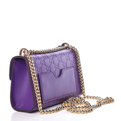 Gucci Guccissima Small Padlock Shoulder Bag Purple 3 of 10