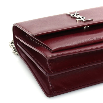 Saint Laurent Calfskin Medium Monogram Sunset Palissandre 7 of 8