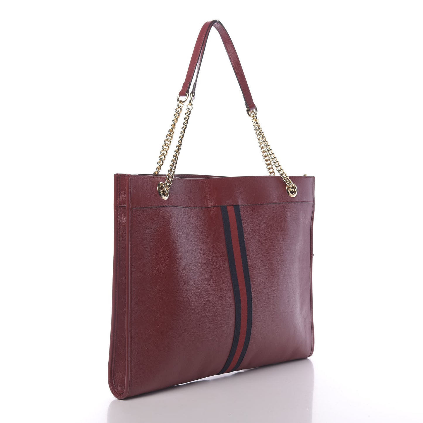 Calfskin Large Rajah Chain Tote Romantic Cherry