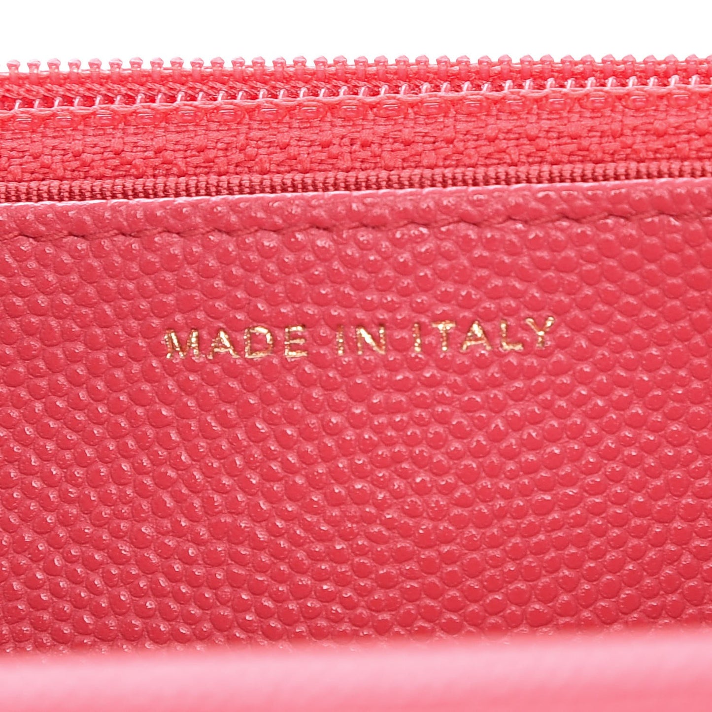 Caviar Quilted Wallet On Chain WOC Dark Pink