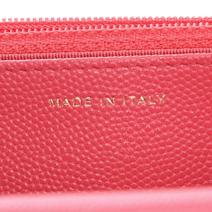 Chanel Caviar Quilted Wallet On Chain WOC Dark Pink 7 of 9