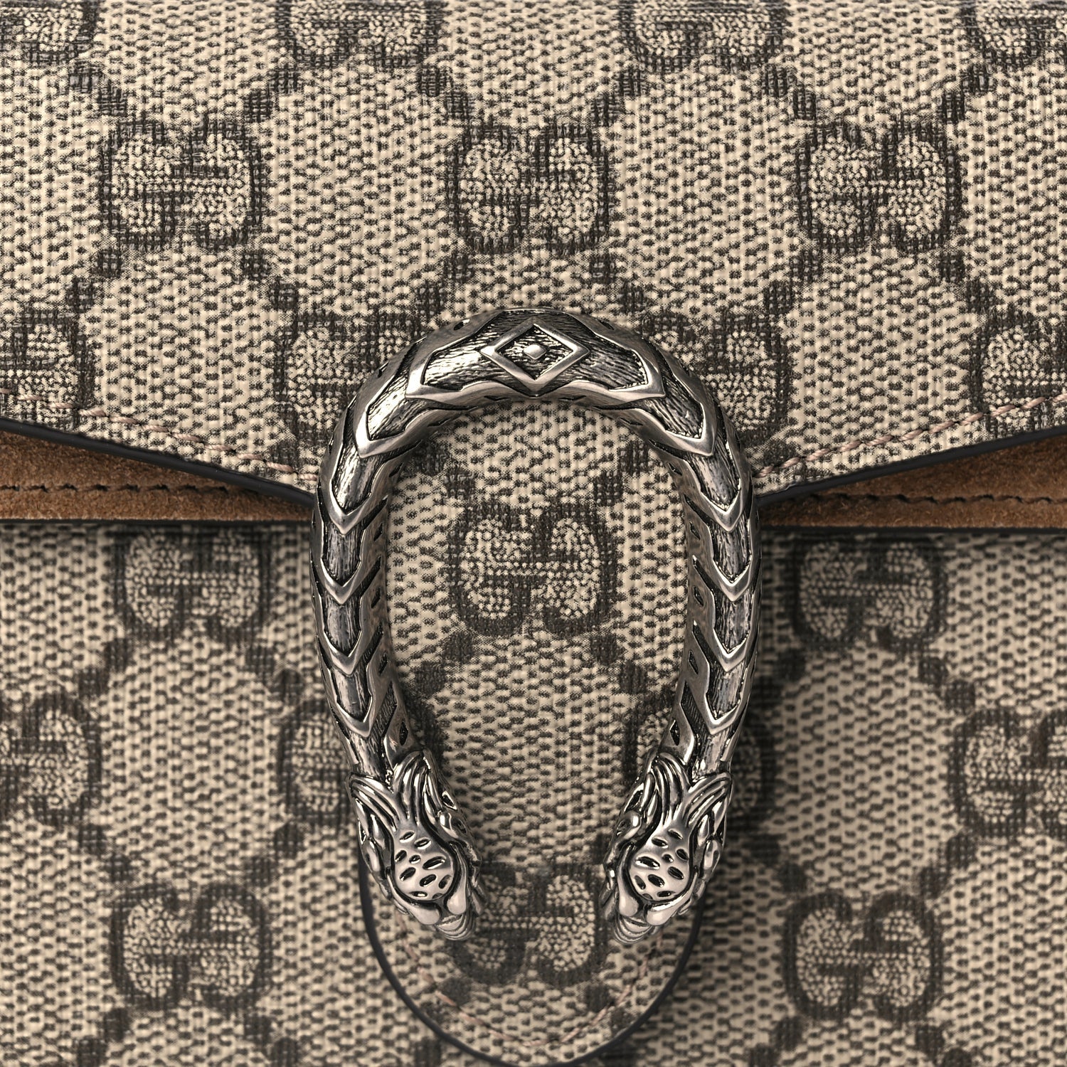 Gucci GG Supreme Monogram Super Mini Dionysus Shoulder Bag Taupe 7 of 9