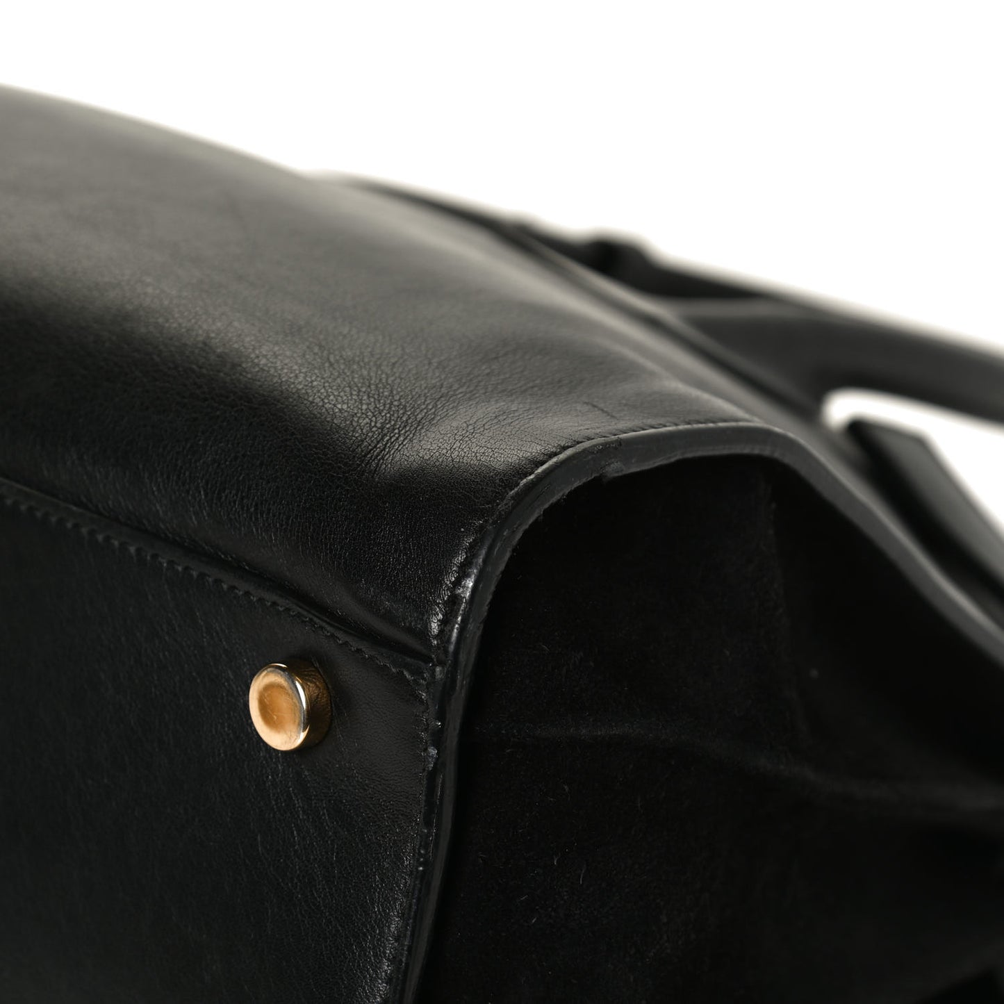 Calfskin Small Sac De Jour Black