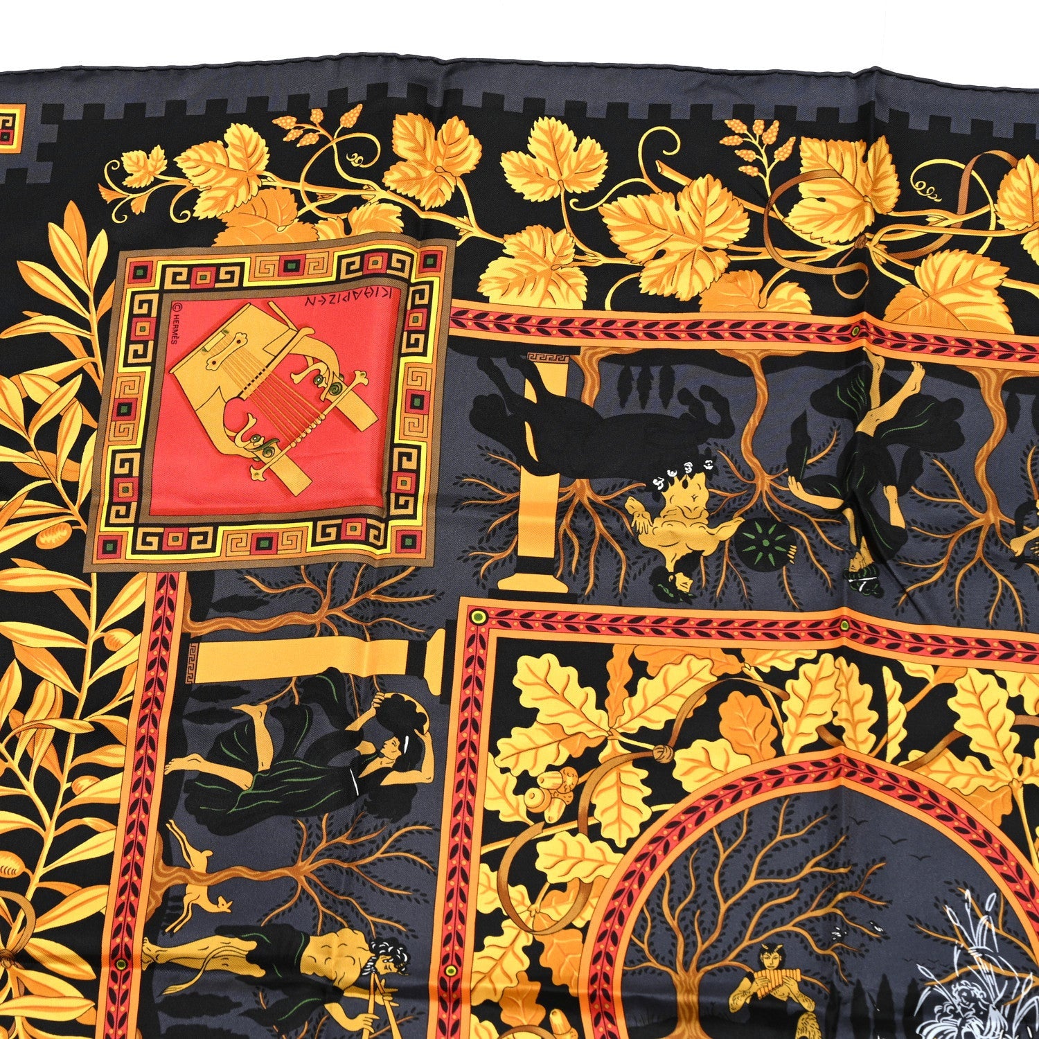 Hermes Silk Musique Des Dieux Scarf 90 4 of 4