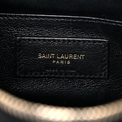 Saint Laurent Grain de Poudre Quilted 80's Vanity Bag Black 12 of 16