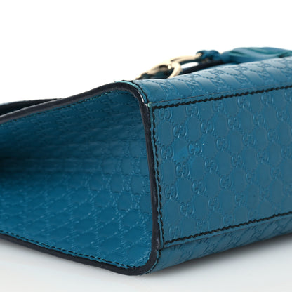 Gucci Soft Microguccissima Medium Emily Chain Shoulder Bag Deep Cobalt 9 of 16