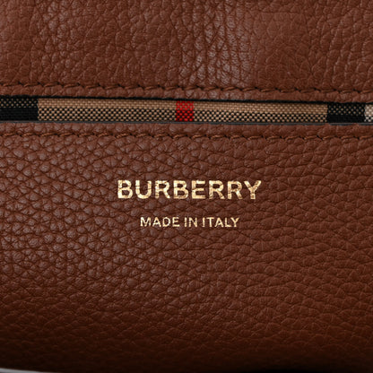 Burberry Calfskin Vintage Check Note Crossbody Bag Tan 6 of 10