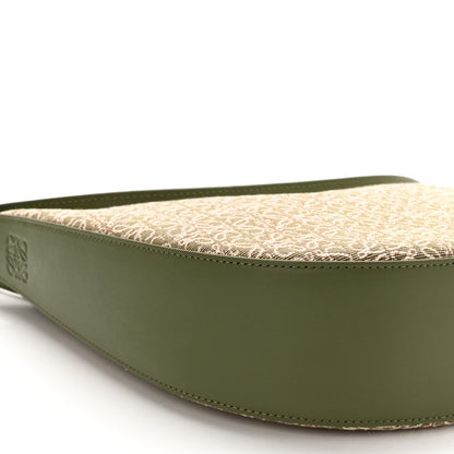Loewe Jacquard Anagram Calfskin Luna Bag Avocado 9 of 10