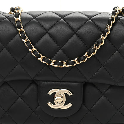 Chanel Lambskin Quilted Enamel Mini Pearl Crush Flap Black 8 of 10
