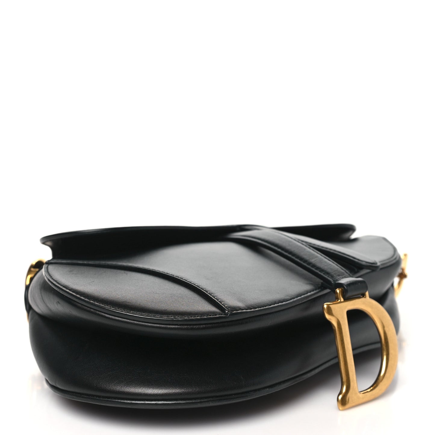 Calfskin Saddle Bag Black