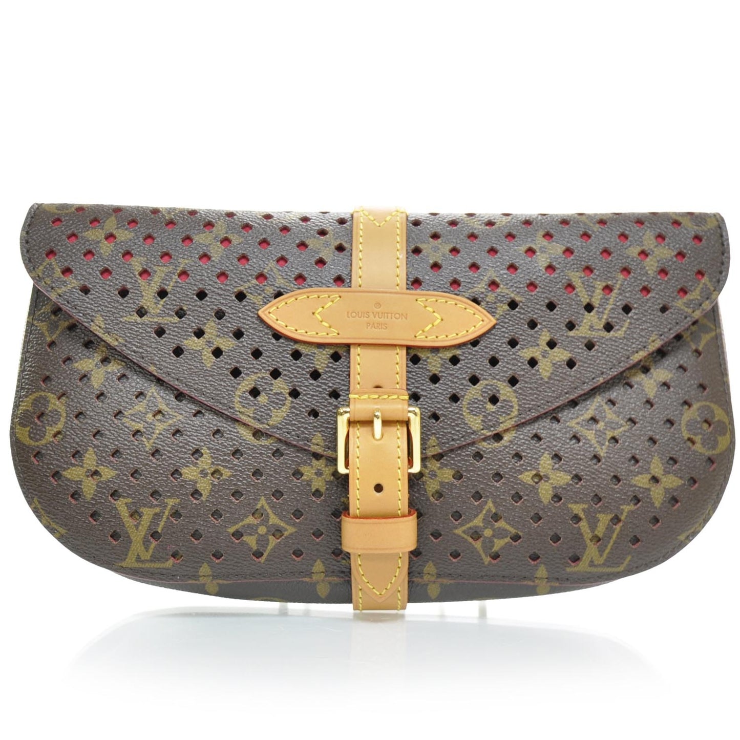 Monogram SC Flore Clutch Saumur Corail