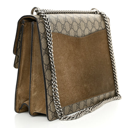 Gucci GG Supreme Monogram Medium Dionysus Shoulder Bag Taupe 3 of 13