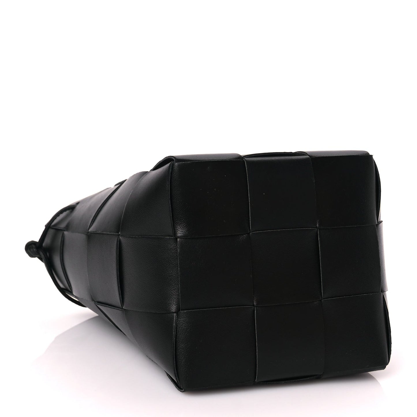 Nappa Maxi Intrecciato Cassette Bucket Bag Black
