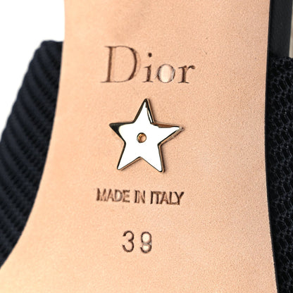 Christian Dior Technical Canvas Ribbon J'Adior Slingback 85mm Sandals 39 Black 7 of 9