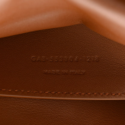 Saint Laurent Smooth Calfskin Suede Medium Reversible Monogram Kate Satchel Brick 11 of 17