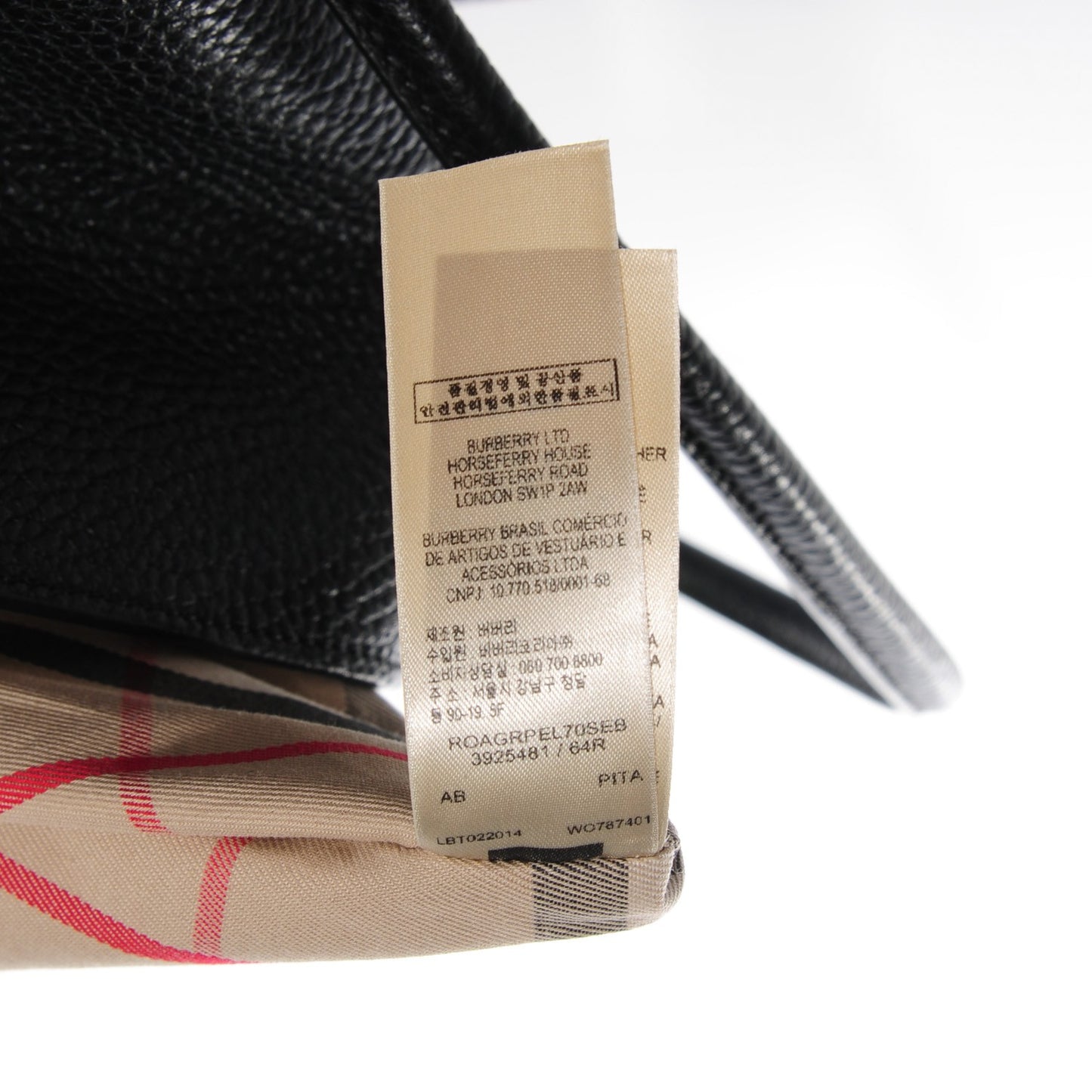 London Grainy Calfskin Medium Baynard Tote Black