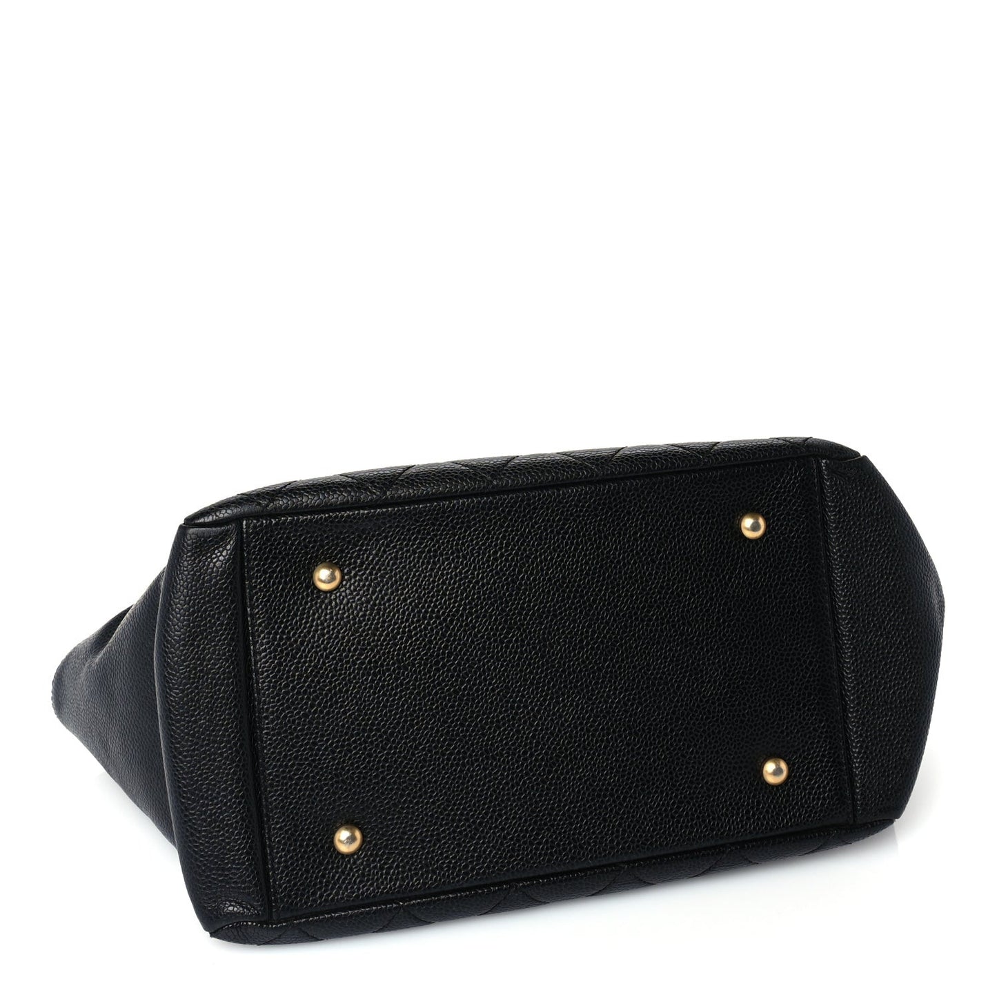 Caviar Quilted Petit Timeless Tote PTT Black