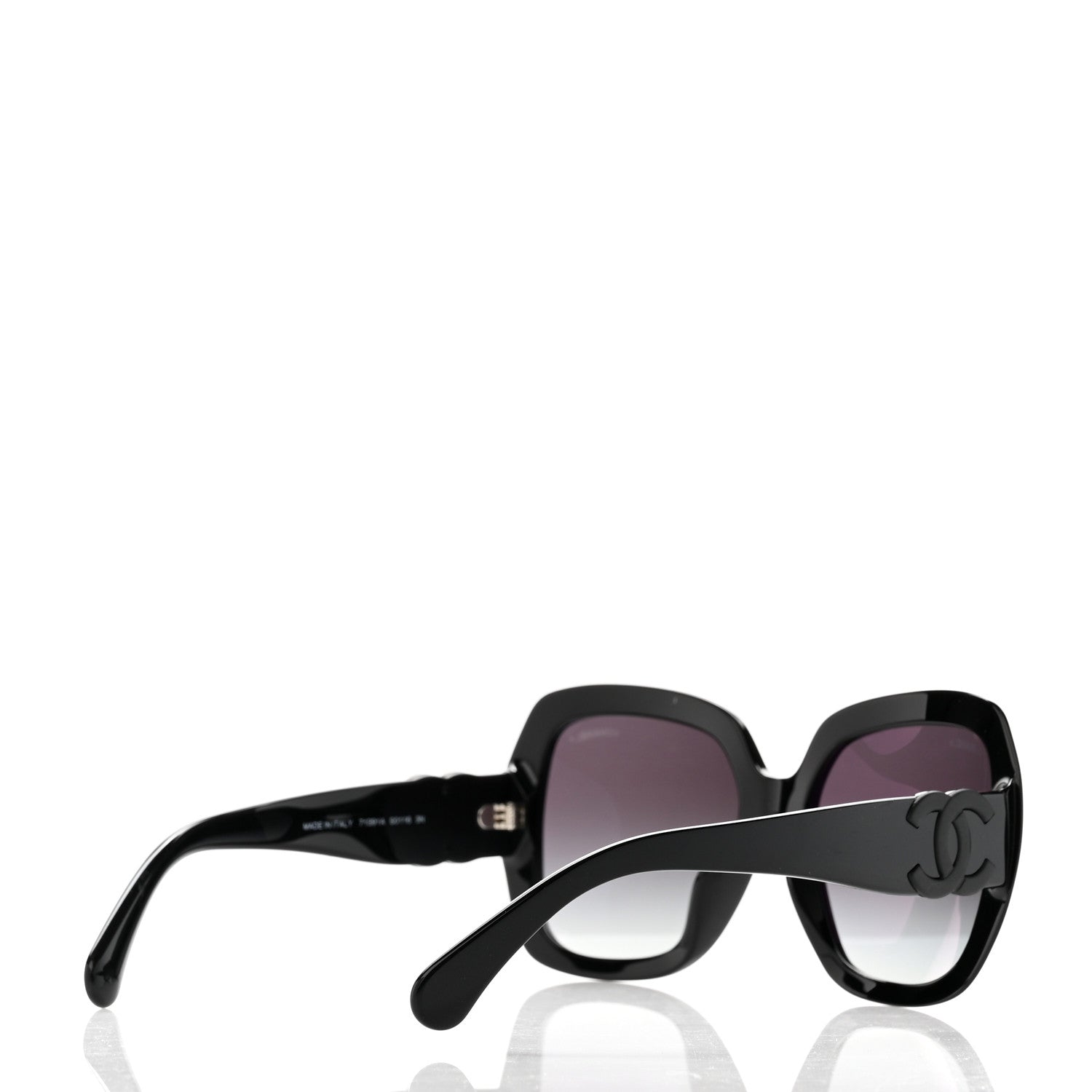 Chanel Acetate Square Sunglasses 71391 Black 4 of 7