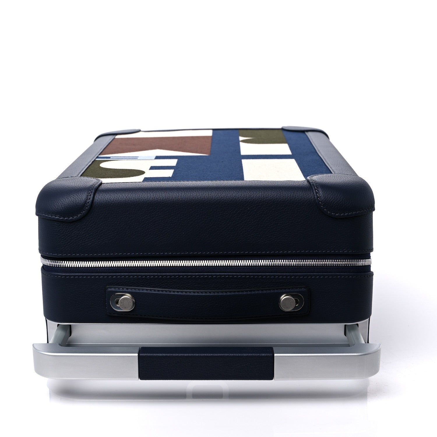 Hermes Canvas Taurillon Regate RMS Rolling Trolley Luggage Multicolor 9 of 13