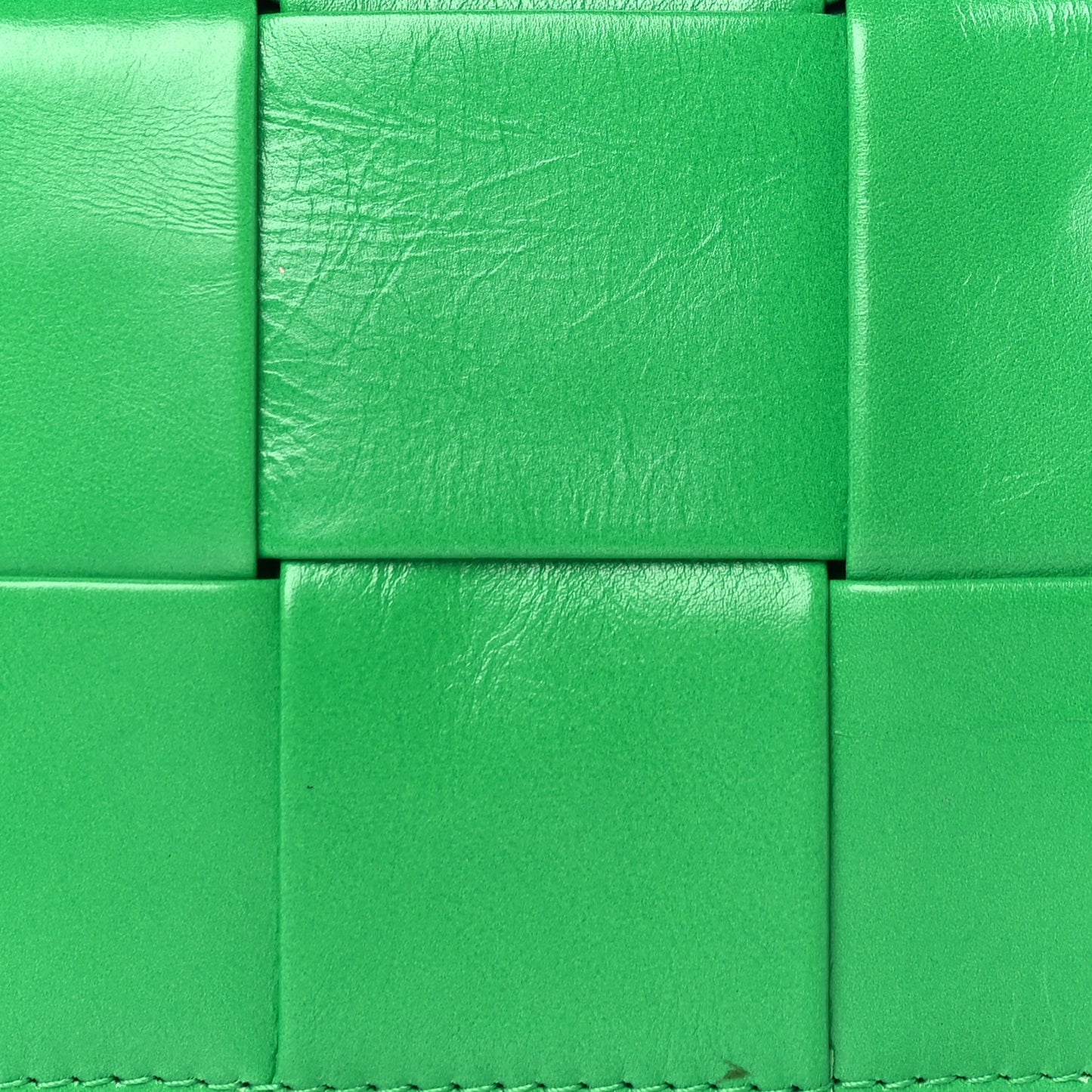 Crinkled Lambskin Maxi Intrecciato Extra Mini Cassette Crossbody Bag  Parakeet