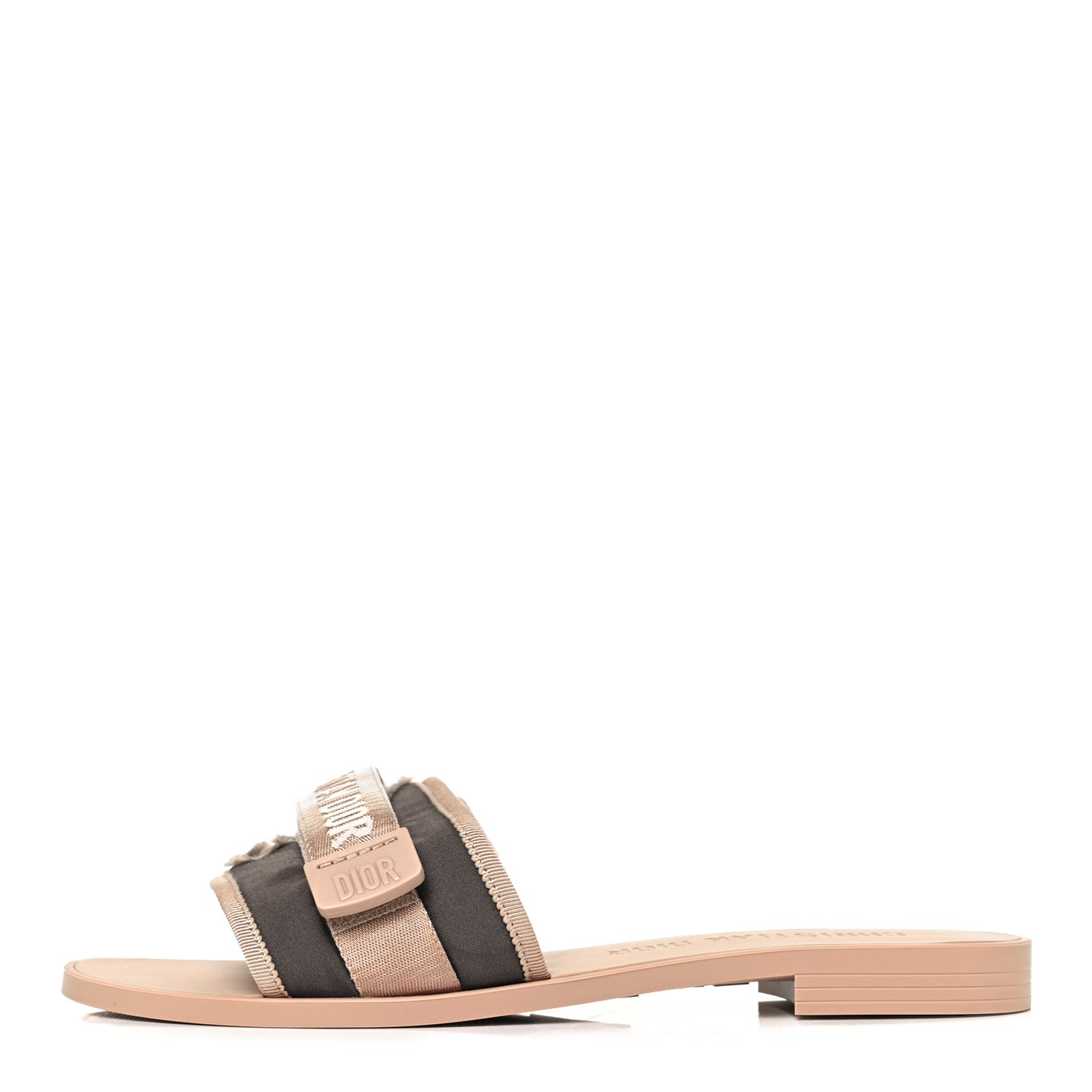 Canvas Nylon Camouflage Dior(e)volution Mule Slide Sandals 41 Nude