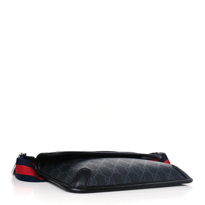 Gucci GG Supreme Monogram Web Slim Belt Bag Black Grey 4 of 9