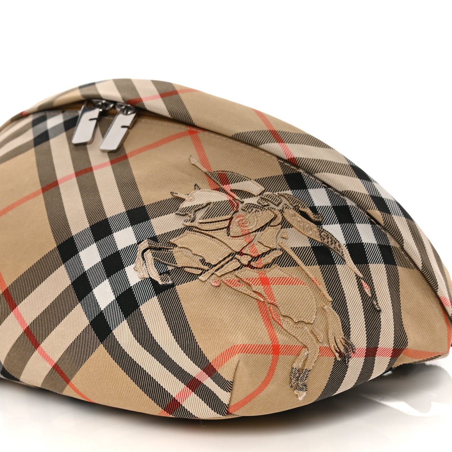 Canvas Check Belt Bag Black Sand Sand