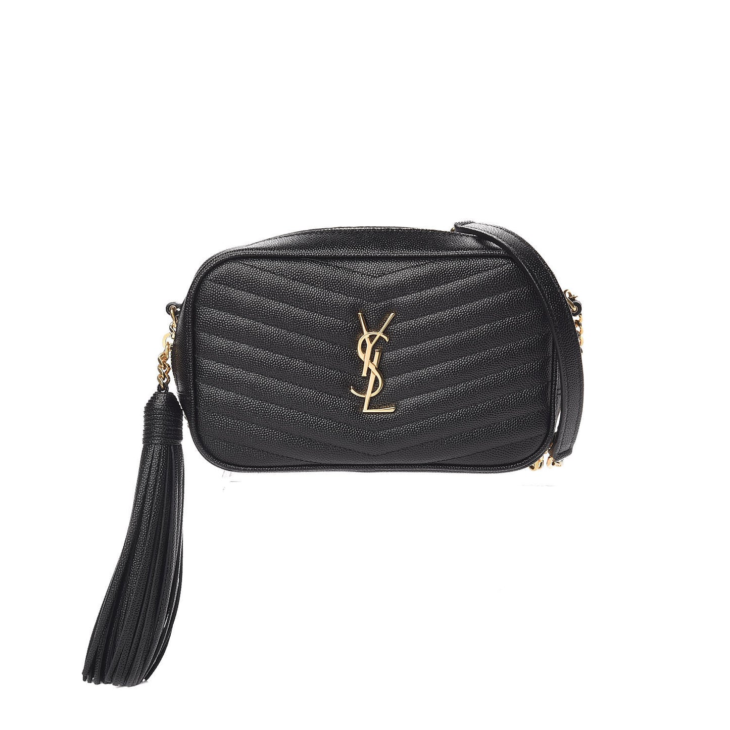 Grain De Poudre Matelasse Monogram Mini Lou Camera Bag Black