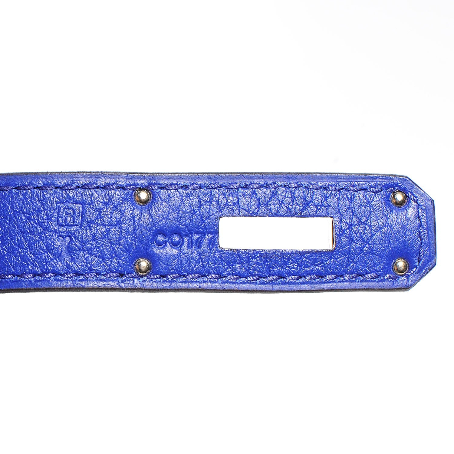 Hermes Taurillon Clemence Kelly Retourne 32 Bleu Electrique 10 of 24