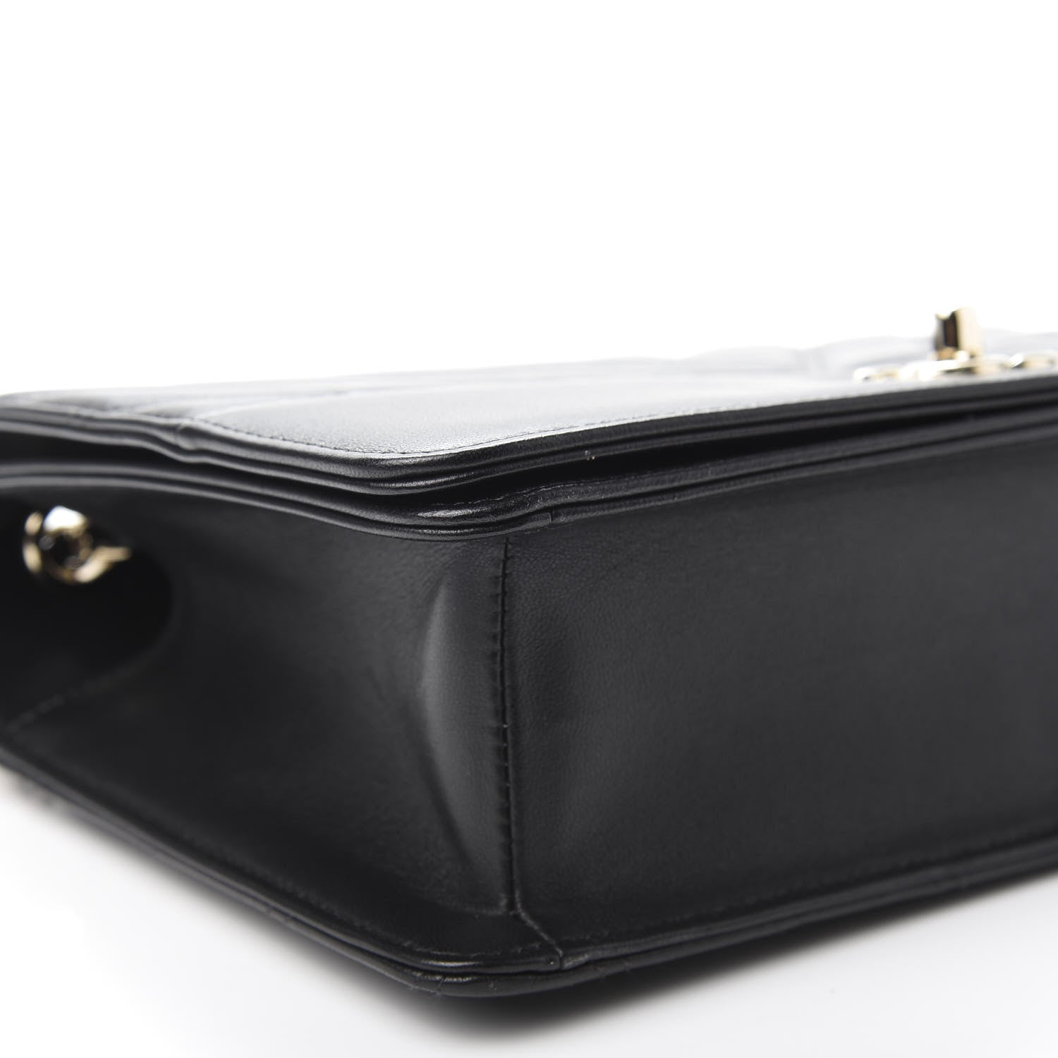 Chanel Lambskin Chevron Quilted Flap Black 6 of 10