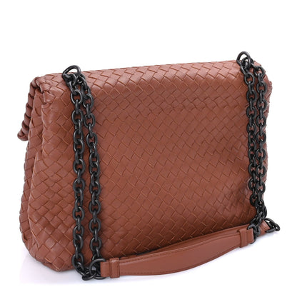 Bottega Veneta Nappa Intrecciato Olimpia Shoulder Bag Noce 2 of 7