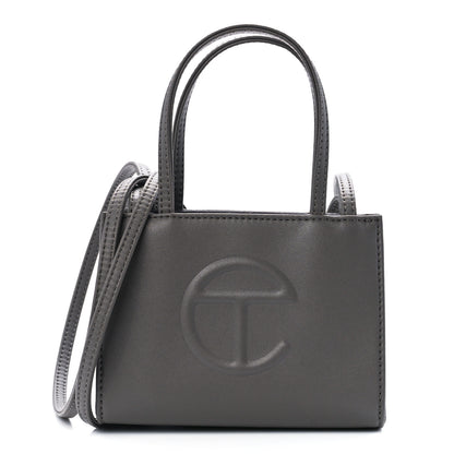 Telfar Vegan Leather Small Shopping Bag Grey 1 of 11