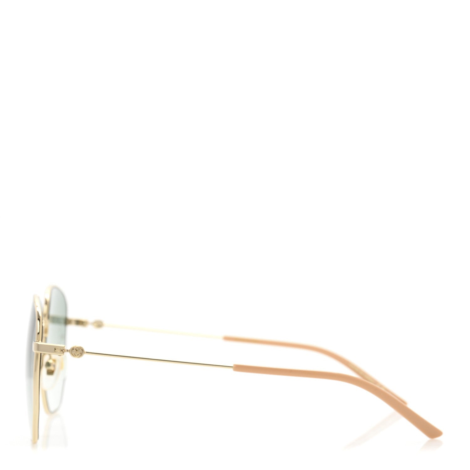Gucci Oversized Sunglasses GG0396S Gold 3 of 7