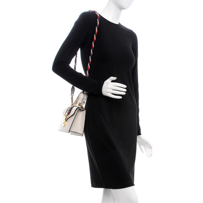 Gucci Calfskin Mini Sylvie Top Handle Bag White 2 of 8