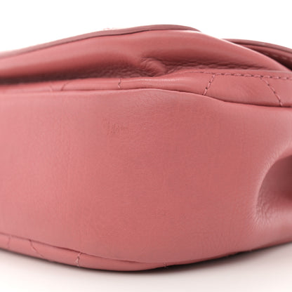 Chanel Calfskin Stitched Small Flap Bag Pink 10 of 11