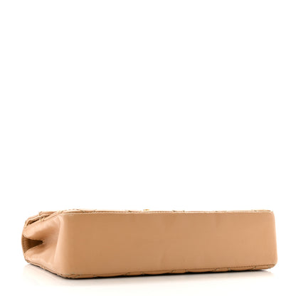 Chanel Calfskin Quilted Medium Wild Stitch Flap Beige 4 of 16