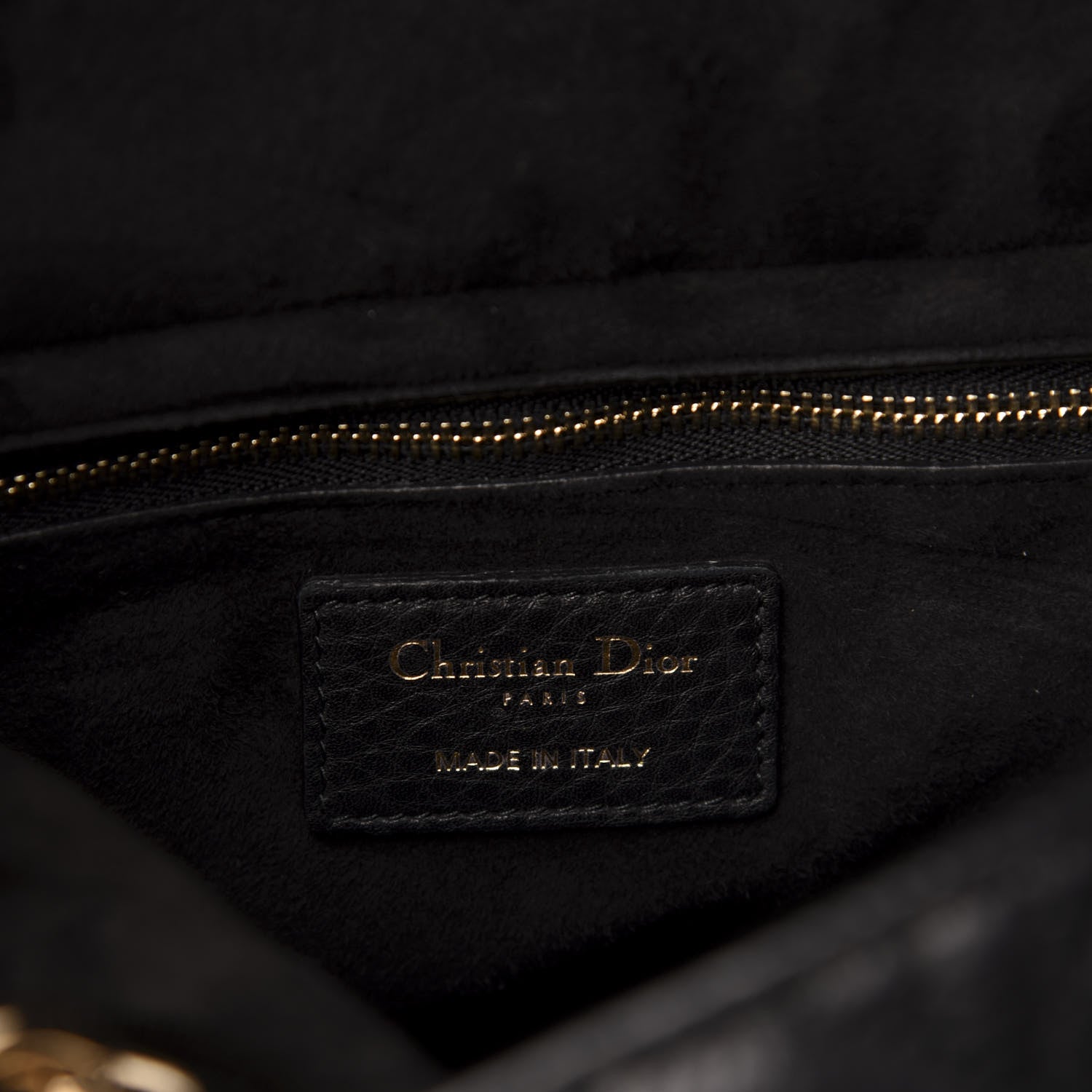 Christian Dior Grained Calfskin Cannage Medium Supple Lady Dior Black 7 of 14