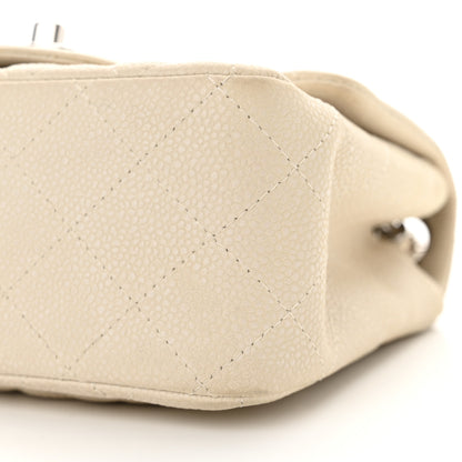 Chanel Caviar Quilted Mini Square Flap Dark White 10 of 13