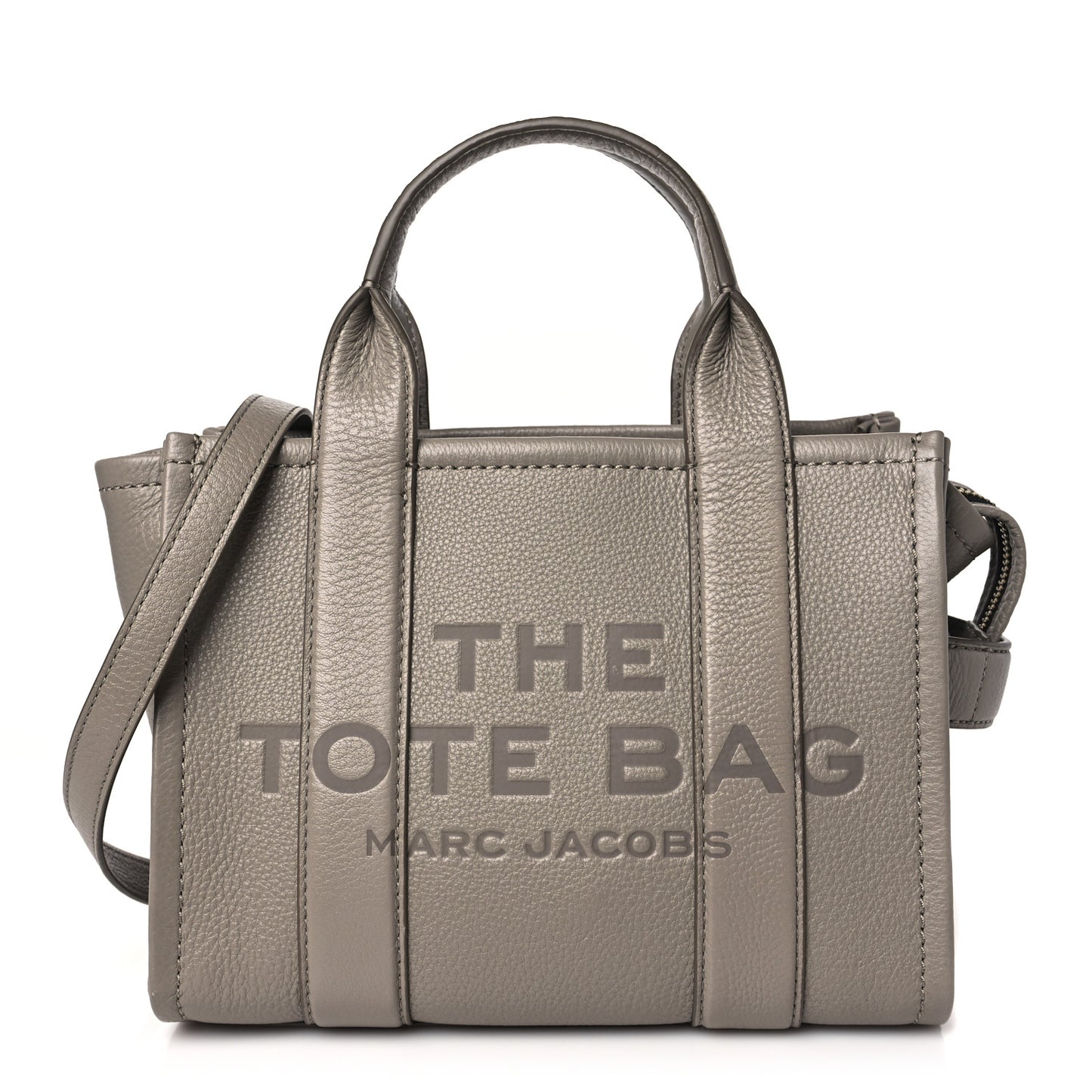 Grained Calfskin Small The Tote Bag Cement