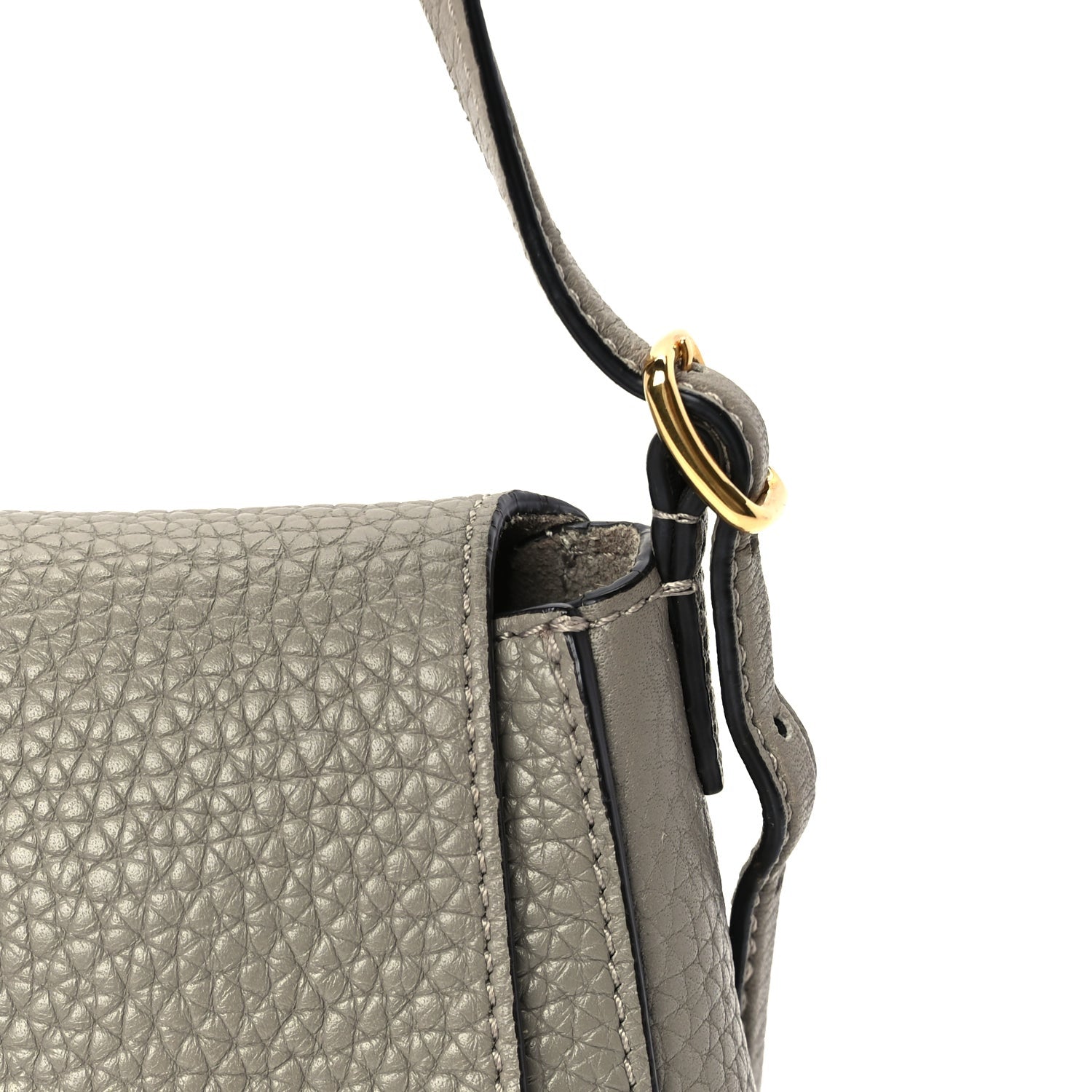 Mulberry Heavy Grain Calfskin Mini Keeley Solid Grey 6 of 8