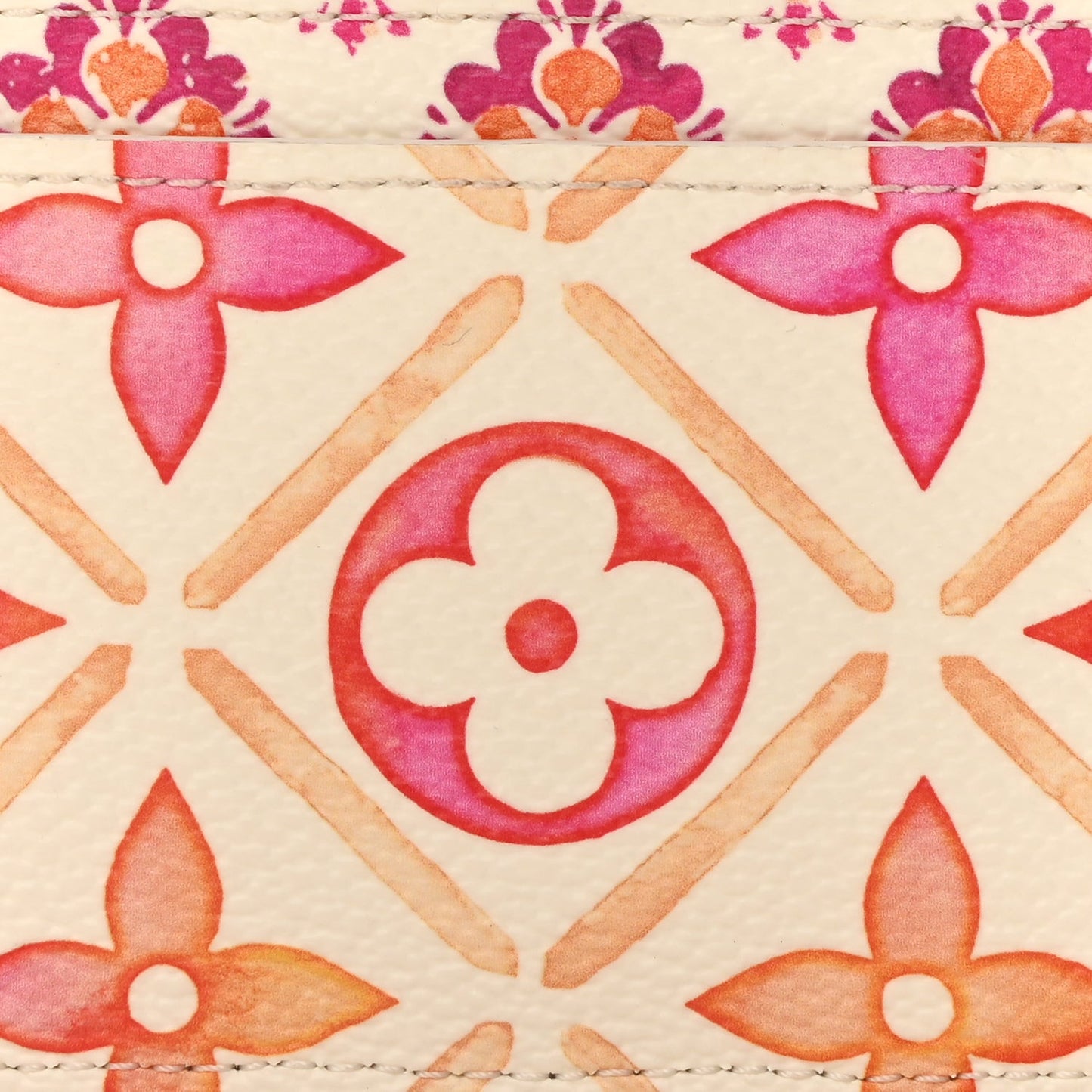 Monogram Tiles By The Pool Card Holder Coral Coral