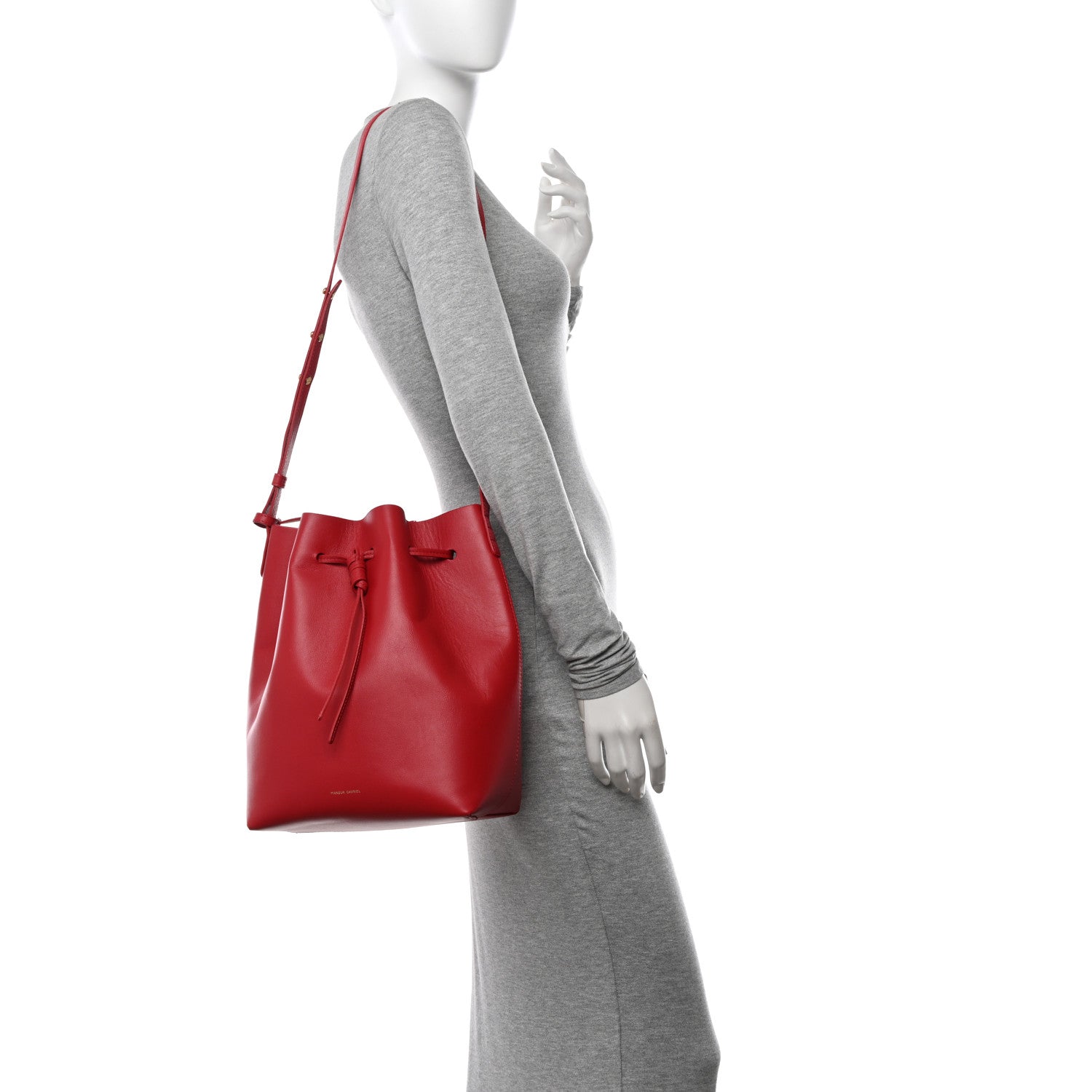 Mansur Gavriel Calfskin Bucket Bag Flamma 2 of 14