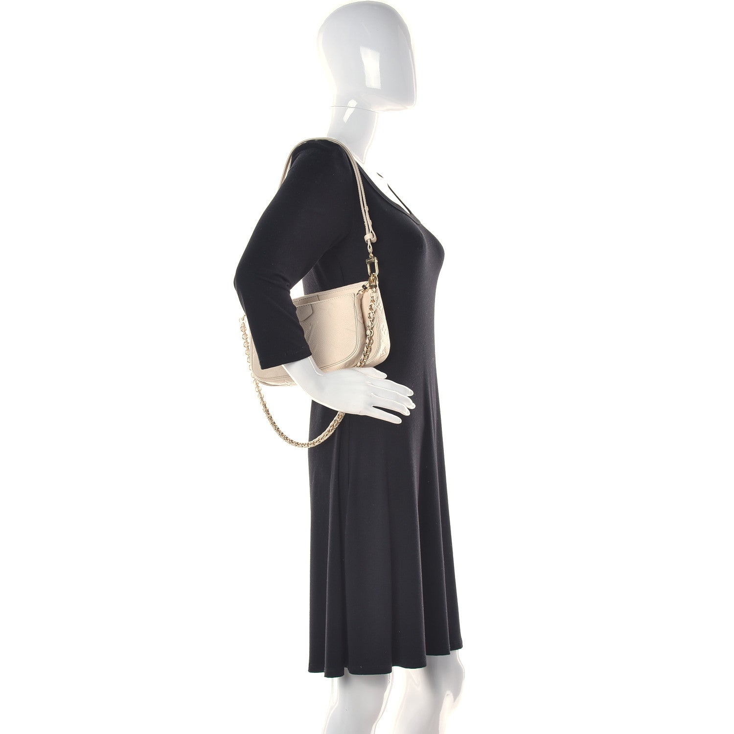 Louis Vuitton Empreinte Monogram Giant Multi Pochette Accessories Cream 2 of 18