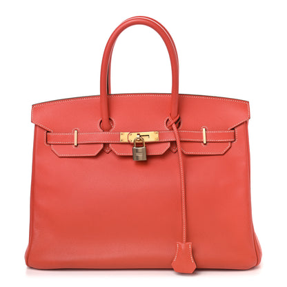 Hermes Epsom Candy Birkin 35 Rose Jaipur Gold 1 of 15